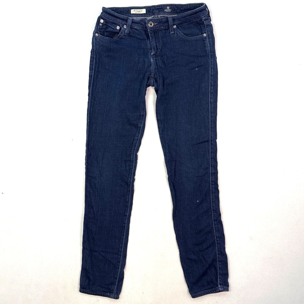 AG Adriano Goldschmied The Legging Super Skinny Jeans Dark Indigo Blue 28R USA